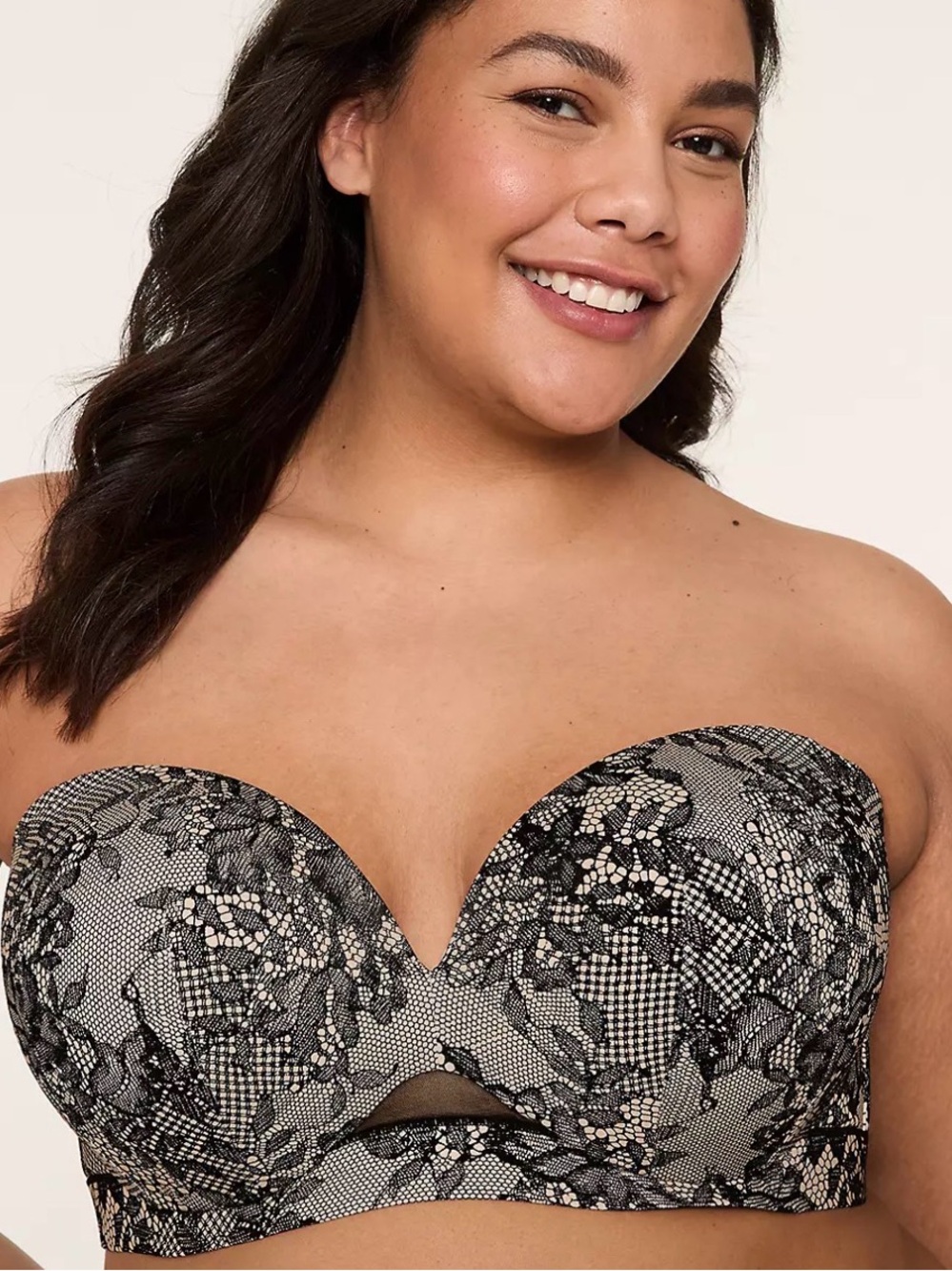 Cacique Comfort Bliss® Plunge Multi-Way Strapless Bra Size 46DD